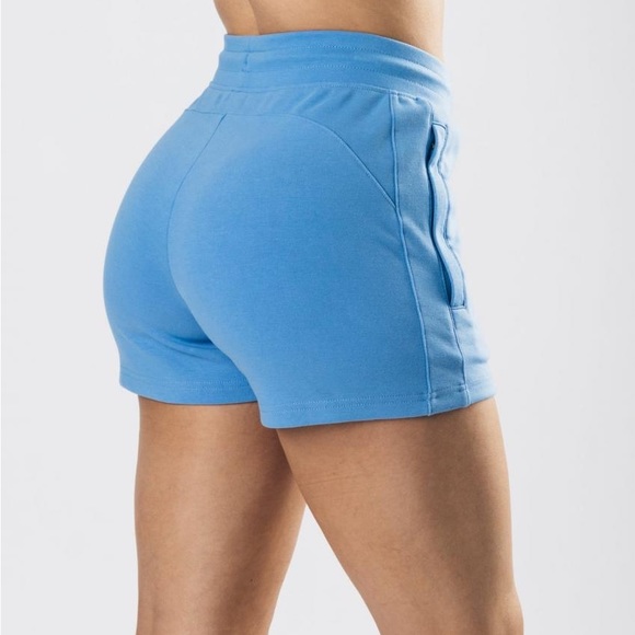 NEW Alphalete Essential Core Athletic Shorts Ice Blue - Picture 4 of 7